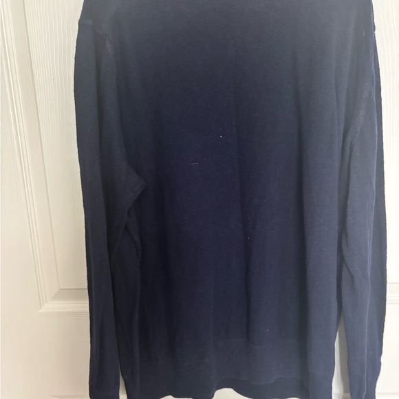 American Eagle Outfitters Men's Dark Navy V-Neck Sweater - Picture 4 of 4